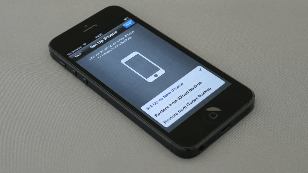 Set up phone security and backup options